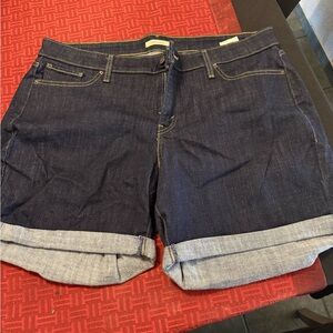 Levi's Dark Blue Jean Shorts
